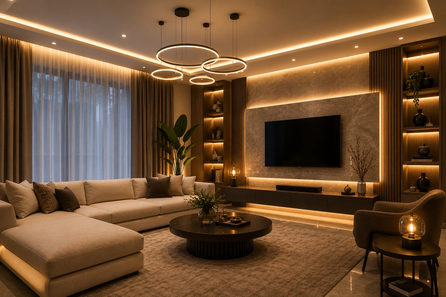 Low-waste, energy-efficient interior fit-outs